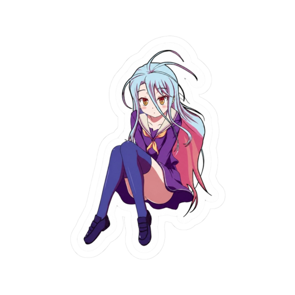 No Game No Life - Shiro Sticker - alternate angle 3, merchandise