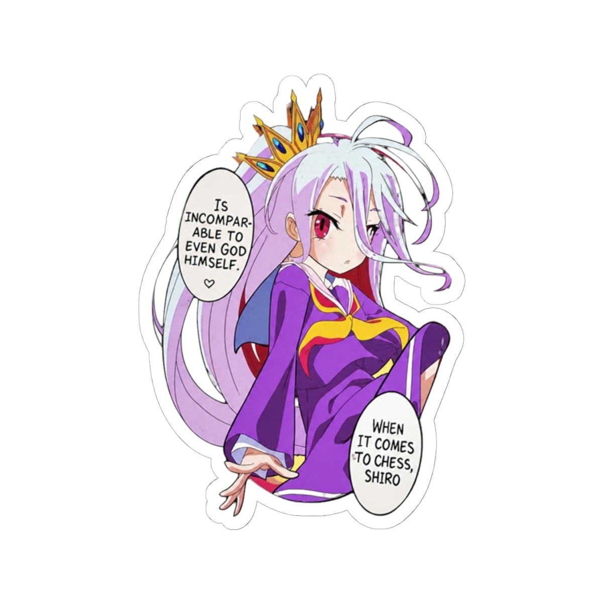 no game no life Sticker - alternate angle 1, merchandise